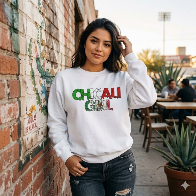 Chicali Mexicali Girl sweattröja T Shirt (Chicali Mexicali Girl sweatshirt)