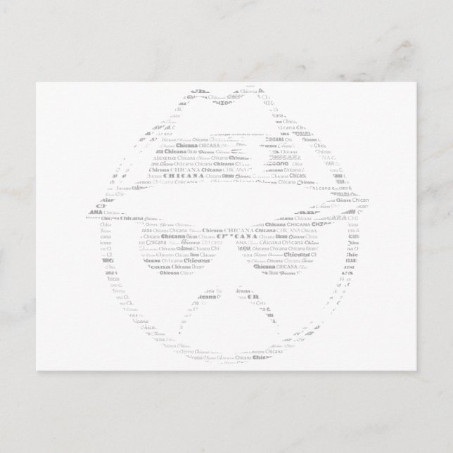 Chicana rider lågtext lowrider vykort (Framsida)