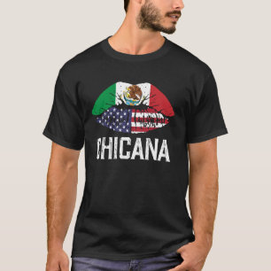 Chicana Shirt Women Mexiko Mexikanska Flagga S T