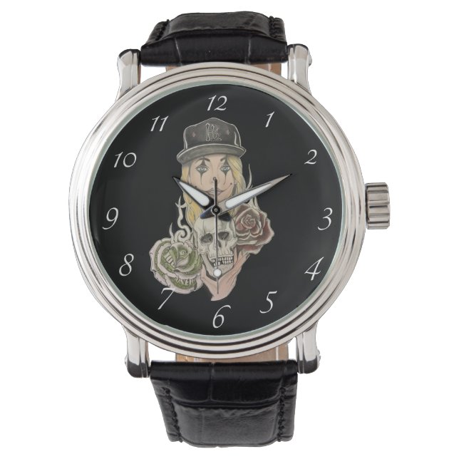 Chicano Art Wrist Watch Armbandsur (Framsida)