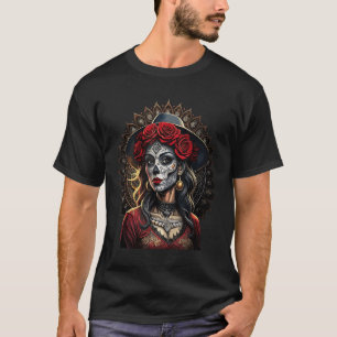 Chicano Chicana La Raza Barrio Tattoo Art Död_1 T Shirt