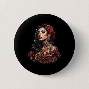 Chicano Chicana La Raza Barrio Tattoo Art Död_5 Knapp