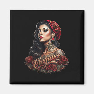Chicano Chicana La Raza Barrio Tattoo Art Död_5 Magnet