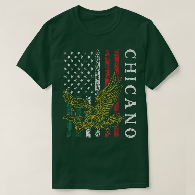 Chicano Mexico US Flag Mexican Pride Latino Dad 4t T Shirt (Design framsida)