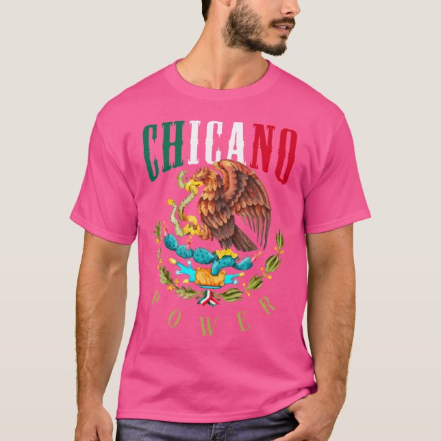 Chicano och Chicana för Chicano Power T Shirt (Framsida)