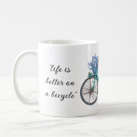 Chicen blommigt Bicycle Watercolor Design Boho