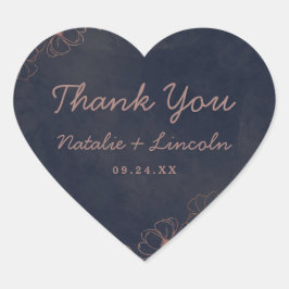 Chicen Bröllop Hjärtformat Klistermärke