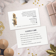 Chicen Candle Care Guld Gliter - tackkort