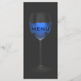 Chicen elegant Silver Magic Blue Vin Black Menue Meny