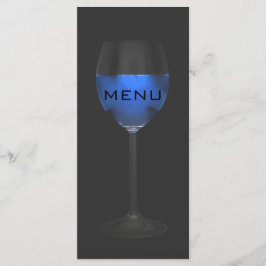Chicen elegant Silver Magic Blue Vin Black Menue Meny