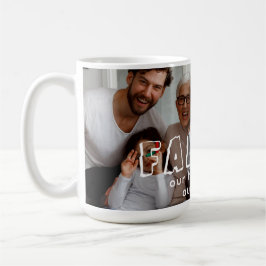 Chicen Family Script Collage Kaffemugg