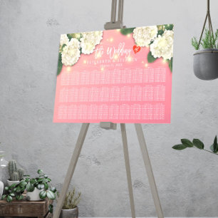 Chicen för sätesdiagram i bröllop Hydrangea String Poster