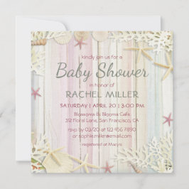 Chicen för tropisk persika - modern babystövel för inbjudningar