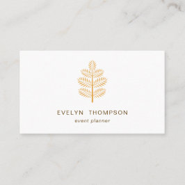 Chicen Golden Elegant Botaniska Tropiska Gren Visitkort
