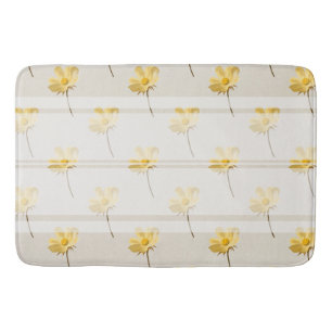 Chicen Gula blommor & White Rand Badrumsmatta