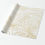 Chicen guld och vita träplankar Mönster Modern Presentpapper<br><div class="desc">Modern gift-pålägg av guld och vitt Chic av trä Plank av Mönster.</div>