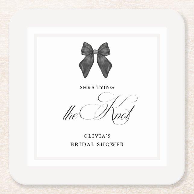 Chicen "Hon är Gifter sig Möhippa för svart bin Underlägg Papper Kvadrat (Framsidan)