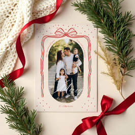 Chicen Julblocket Arch-foto för  Merry Script Eleg Julkort