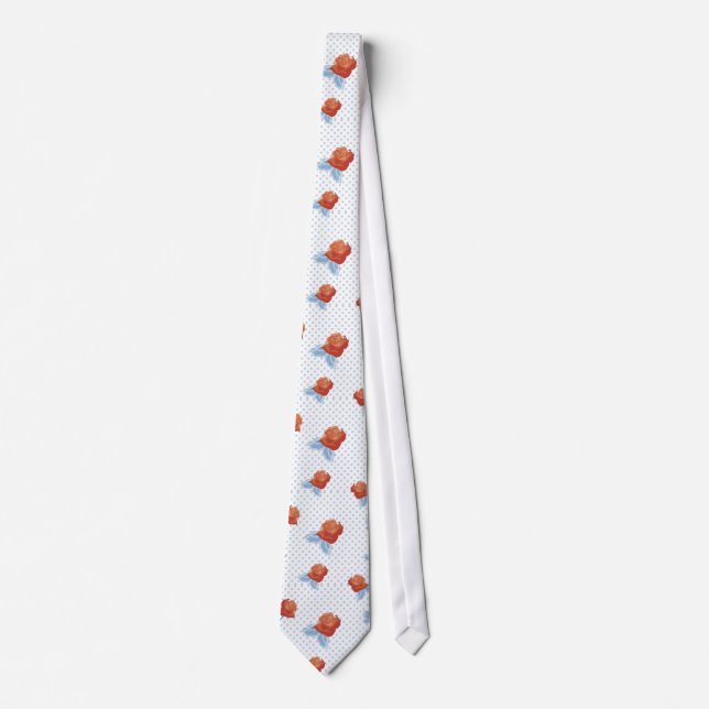chicen land,orange röd,blek blå, polka punkt,ro slips (Framsida)