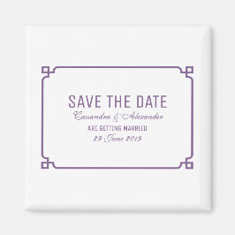 Chicen lila Deco Spara datum Magnet