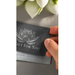 CHICEN Lotus för YOGA Studio Instructor Gift Certi Rabattkort