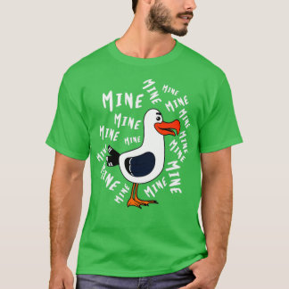 Chicen Mine Mine Fiskmås Funny Bird Älskare Beach T Shirt