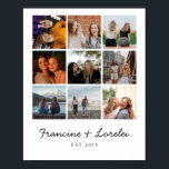 Chicen Modern Best Friends Besties Photo Collage Poster<br><div class="desc">Modern bästa vänner för BFF Besties Chic Photo Collage Poster. Perfektens gåva till din bestie!</div>