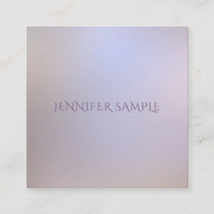 Chicen Modern Elegant Färg Simple Design Template Fyrkantigt Visitkort
