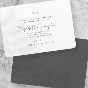 Chicen Modern enkel Elegant för minnesfunktionalit Tack Kort