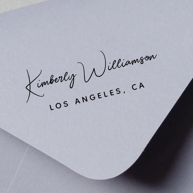 Chicen Namnteckning skriptmonogram Självfärgande Stämpel (Empower your name in our signature script as your logo and brand identity)