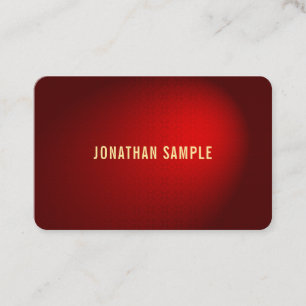 Chicen Rundad snyggt Red Damask Guld-textmall Visitkort