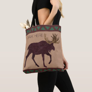 Chicen Rustic Moose Faux Leather-look Mode Tygkasse