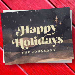 Chicen Starry Night Winter Himlar Modern Elegant Julkort