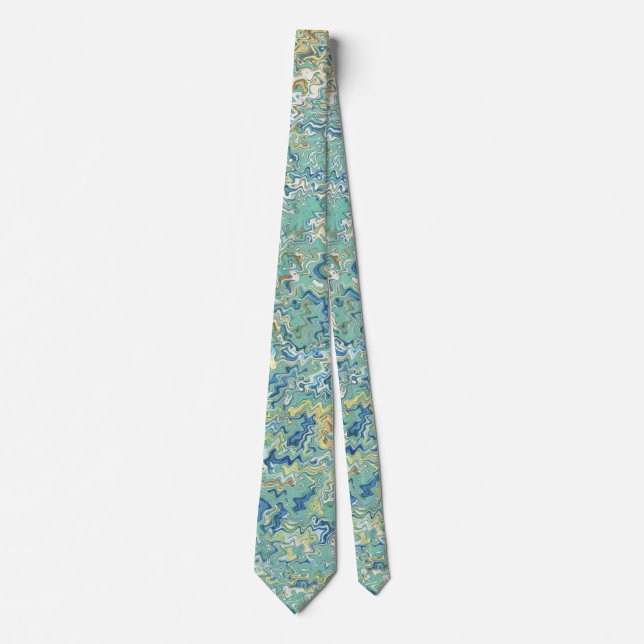 Chicen Teal Blue Turcos Grönt Unik Mönster Slips (Framsida)