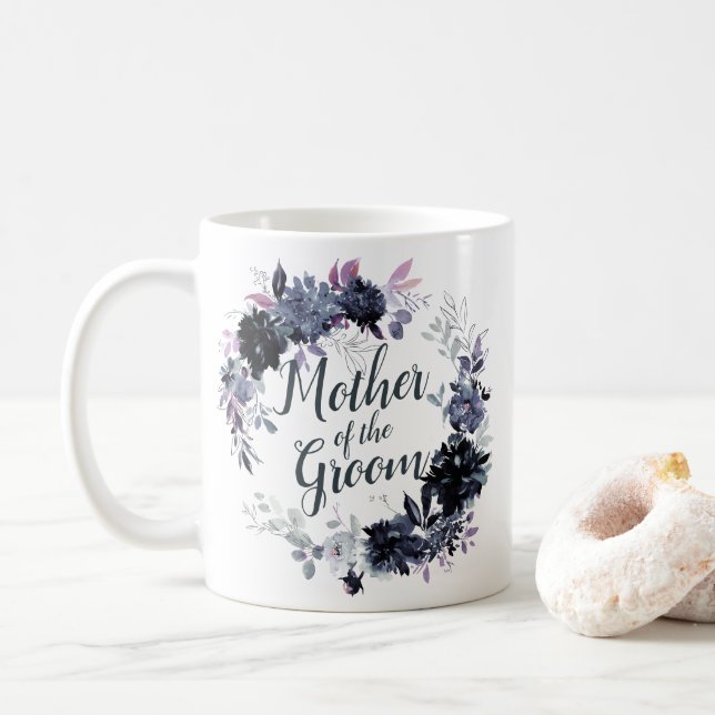 Chicen vid den nattliga Blommigten Mor i Groom Kaffemugg (Med munk)