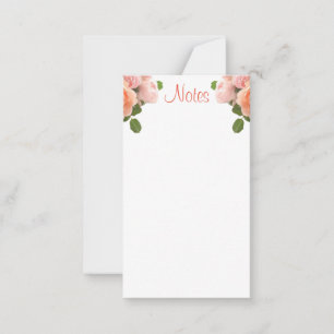 Chicen Watercolor Ro Calligraphed Script Template Anteckningskort