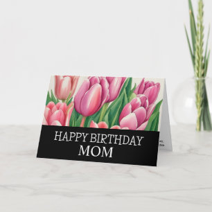 Chicen Watercolor Tulip Flora Mamma Kort