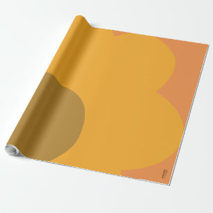 Chicens Abstrakt Orange blomma Presentpapper