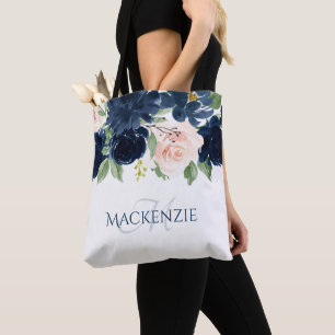 Chicens bloomar Anpassningsbarna Navy Blue och Tygkasse
