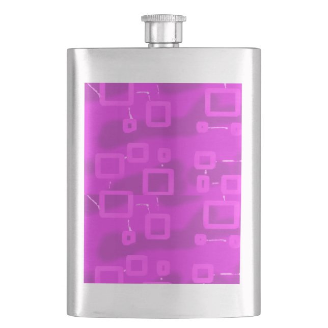 Chicens Futuristiska Geometrisk Rosa Fickplunta (Framsidan)