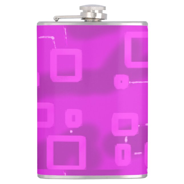 Chicens Futuristiska Geometrisk Rosa Fickplunta (Framsidan)