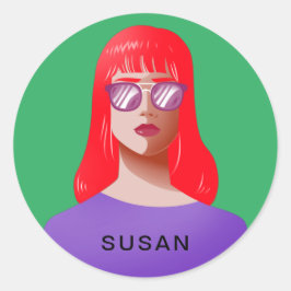 Chicens grönt och klassindelning runt klistermärke