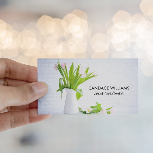Chicens händelsekoordinator Party Planering Flower Visitkort (Skapare uppladdad)