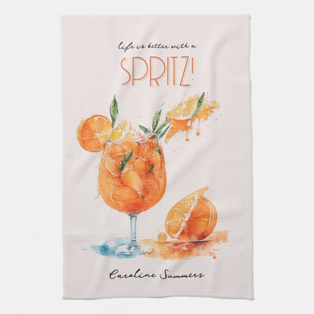 Chicens livslängd är bättre med en Spritz-vattenfä Kökshandduk (Vertikal)