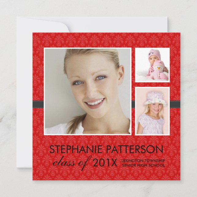 Chicens livstid 3 Meddelande om foto Studenten Inbjudningar (Framsida)