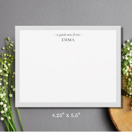 Chicens moderna anteckningskort "A Quick Note from