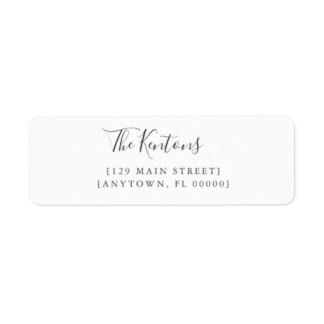 Chicens moderna hakparentes-Returetiketter Returadress Etikett (Framsidan)
