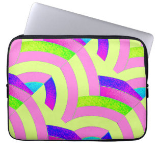 chicens moderna snyggtens rosa-/grönt-cheviter laptop fodral
