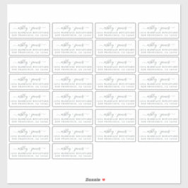 Chicens Returetiketter 3,42 x 1,45 tum 30 x Klistermärken