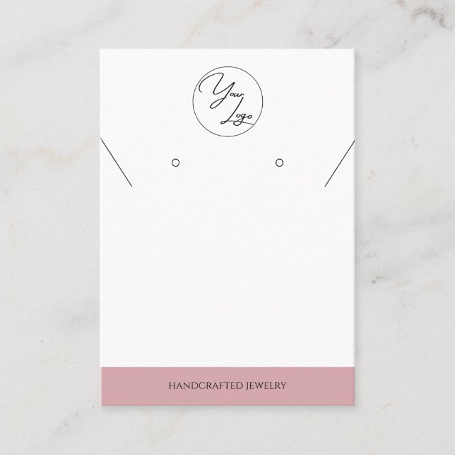 Chicens  Rosa | Logotyp Judiska Visningar kort (Framsida)